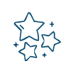 Icono de estrellas de Recompensas en tiempo real