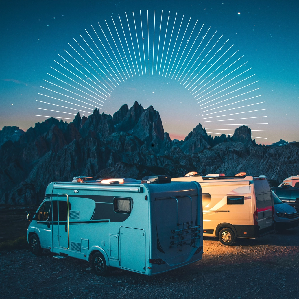 Autocaravanas de noche