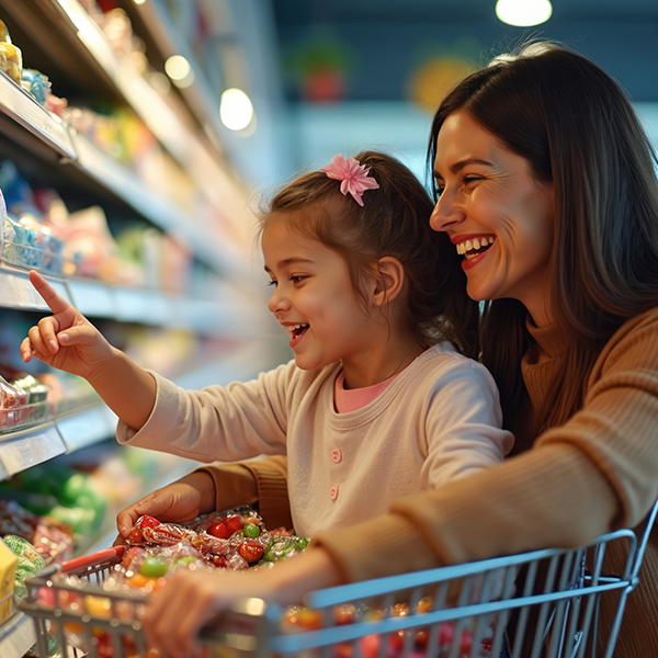 Compras de comestibles para mamá